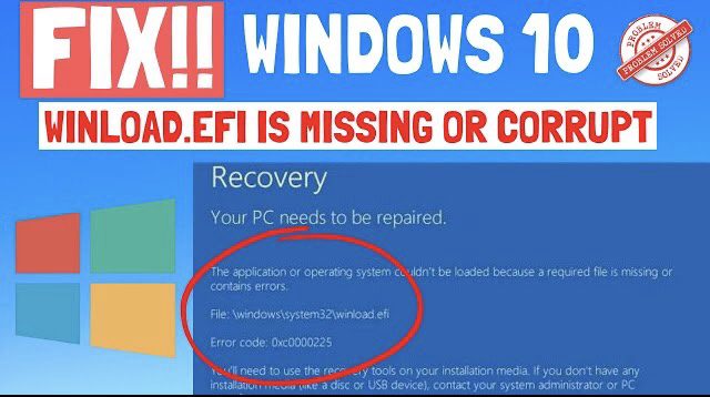 Winload efi как восстановить windows 8