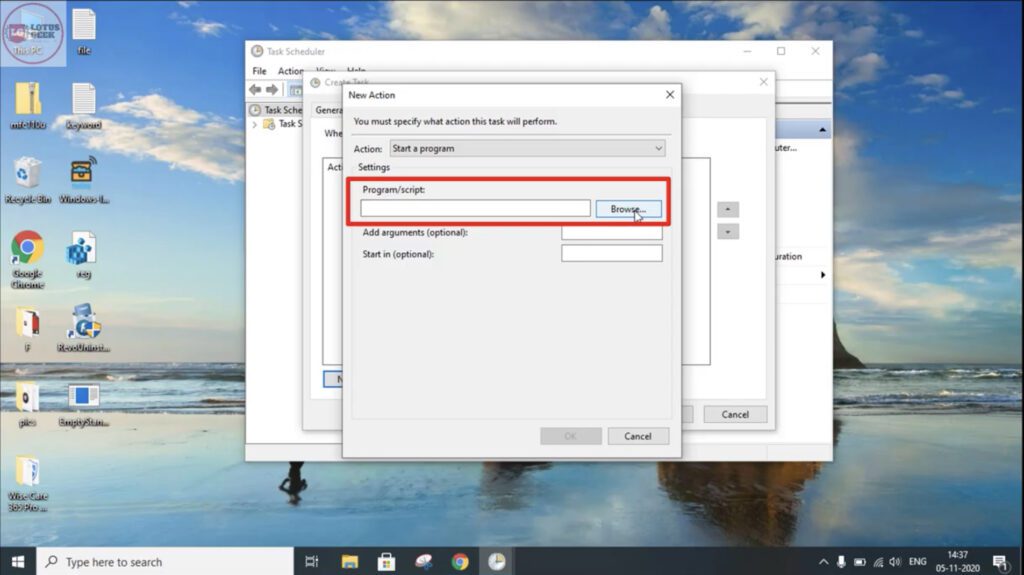 automatically clear RAM cache memory in windows 10