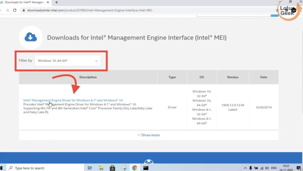 Intel management engine interface (this device cannot be found code 10)