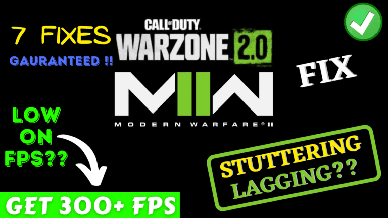 mw2 warzone 2 stuttering pc